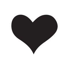 Heart minimalist line art hand drawing illustration element