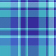Fototapeta premium Vibrant blue and teal plaid pattern. Perfect for textile design, website backgrounds, or fashion projects.