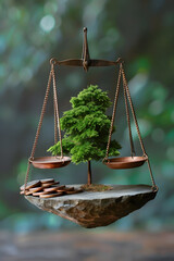 Balancing the Scales: A Visual Interpretation of Utilitarianism Philosophy