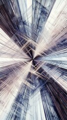 Abstract architectural design of building, modern construction for backdrop, wallpaper, or graphic resource