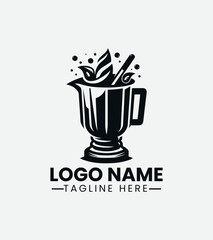 Blender Logo Design, Smoothie Blender Logo