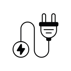 Obraz premium Plug vector icon 