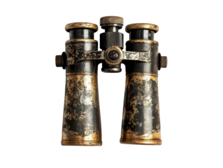 Isolated Pair of Vintage Binoculars