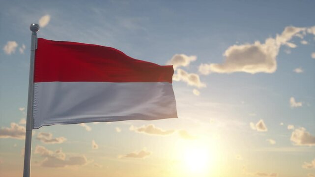 flag of Indonesia. Bendera Merah Putih 
