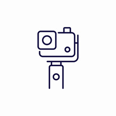 Fototapeta premium sports camera icon sign vector