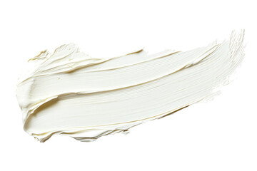 Isolated Smooth Stroke of Light Cream Cosmetic Product