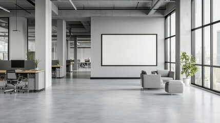 Modern Open Plan Office Space with City Views