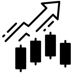 Trading icon in Mix Filled Style. Simple Vector Design. Simple Vector Outline Filled Icon