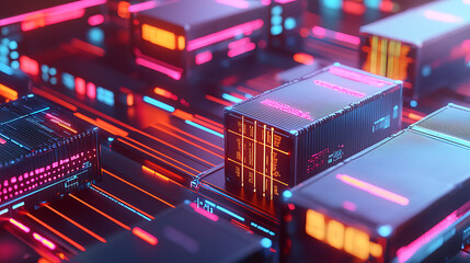 Dynamic data flow visualization digital environment graphic design futuristic technology close-up viewpoint