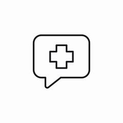 health message icon sign vector