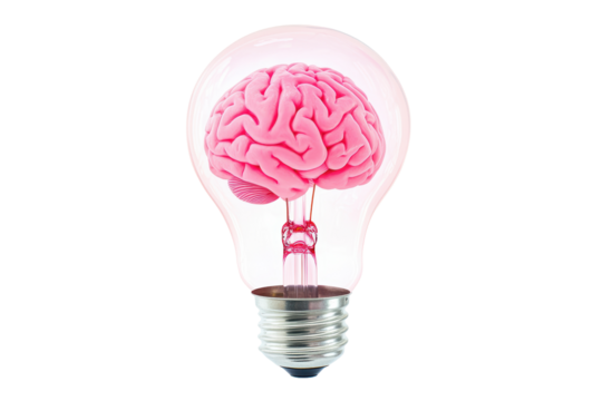 Isolated Brain Inside a Light Bulb - Conceptual Innovation