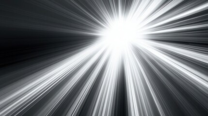 Fototapeta premium Monochromatic Radiance: A Burst of Light