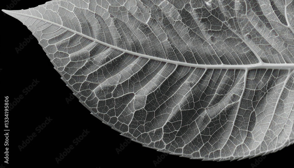 Aufkleber intricate veins of a leaf displaying nature's subtle patterns