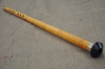 Turkish reed flute. Turkish classical sufi music instrument. (Ney)
