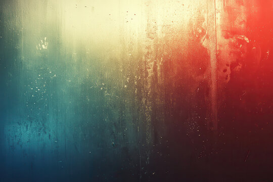 Colorful gradient background with textured condensation