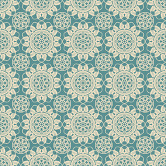 Pattern with crochet granny square wallpaper handmade decorative art design print	
