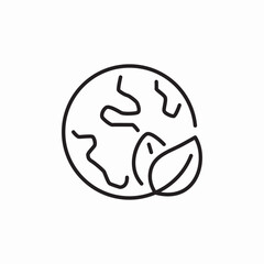 earth care icon sign vector