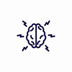 genius mind icon sign vector