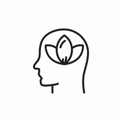 relax mindset icon sign vector