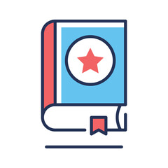 Get this amazing line style icon of religious book