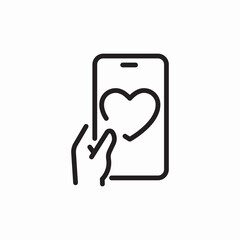 cellphone cardiology platform icon sign vector