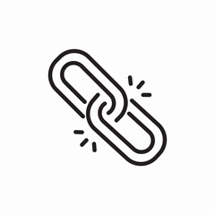 chain link icon sign vector