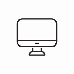 desktop setup icon sign vector