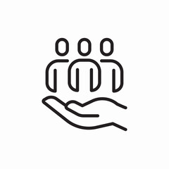 group care icon sign vector