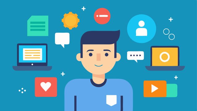 Freelancers Toolbox An illustration of a web developer surrounded by icons representing various tools and technologies like HTML CSS JavaScript and design software.