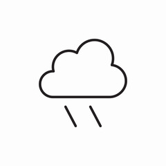light rain icon sign vector