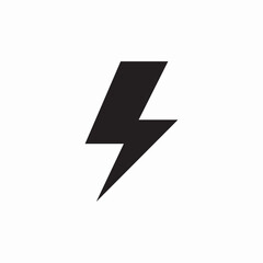 lightning bolt icon sign vector