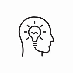 mind creativity icon sign vector