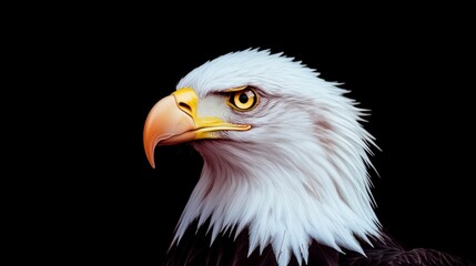 Obraz premium Majestic Bald Eagle Portrait Wildlife Bird Nature Freedom Power