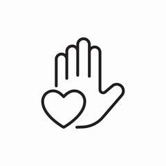 Obraz premium pause heart icon sign vector