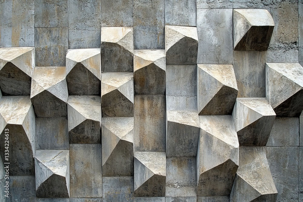 Poster abstract grey stone geometric wall texture background modern architectural design element building f