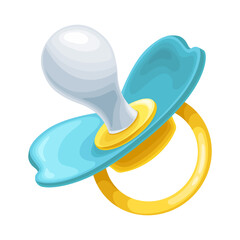 Baby pacifier. Cartoon illustration vector