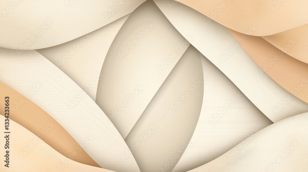 Poster soft textured abstract background with creamy tones and curves
