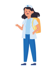 Nursing Student Professional Vector