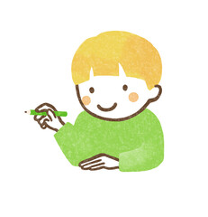 ペンを持つ子供