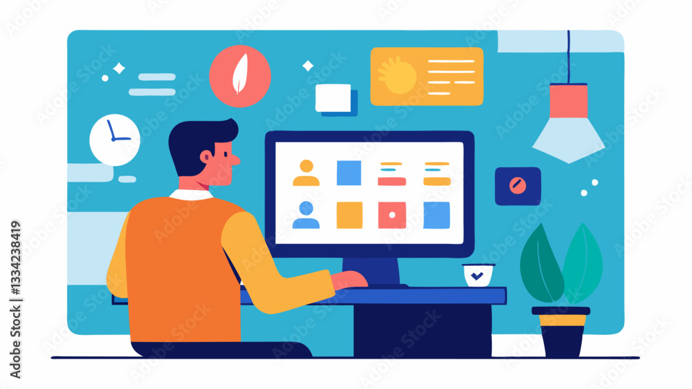 Poster ecommerce product design a designer creating product listings for an online store showcasing product