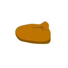 brown stone vector illustration