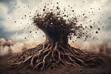 Chaotic Uprooting: A Forceful Disruption of Stability and Foundation Unveiled