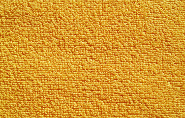 Texture of Yellow Microfiber Towel.