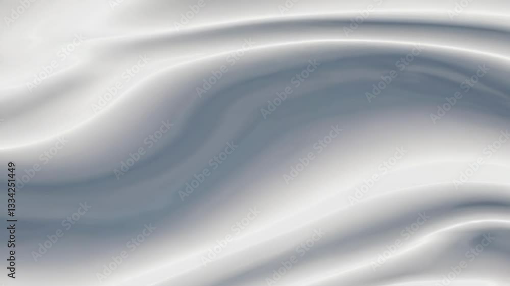 Aufkleber smooth white silk texture with soft waves, elegant and luxurious fabric background