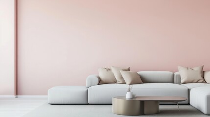 Serene Minimalist Living Room Interior Design