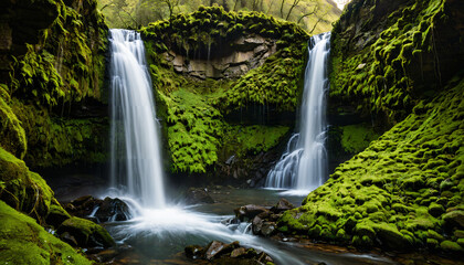 Fototapeta premium le majestueux cascades de la nature