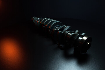 sports car engine repair new crankshaft for turbocharged six-cylinder in-line engine