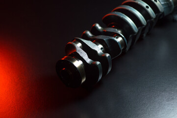 sports car engine repair new crankshaft for turbocharged six-cylinder in-line engine