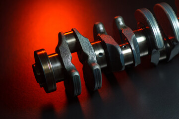 sports car engine repair new crankshaft for turbocharged six-cylinder in-line engine