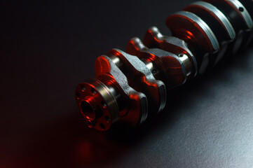 sports car engine repair new crankshaft for turbocharged six-cylinder in-line engine